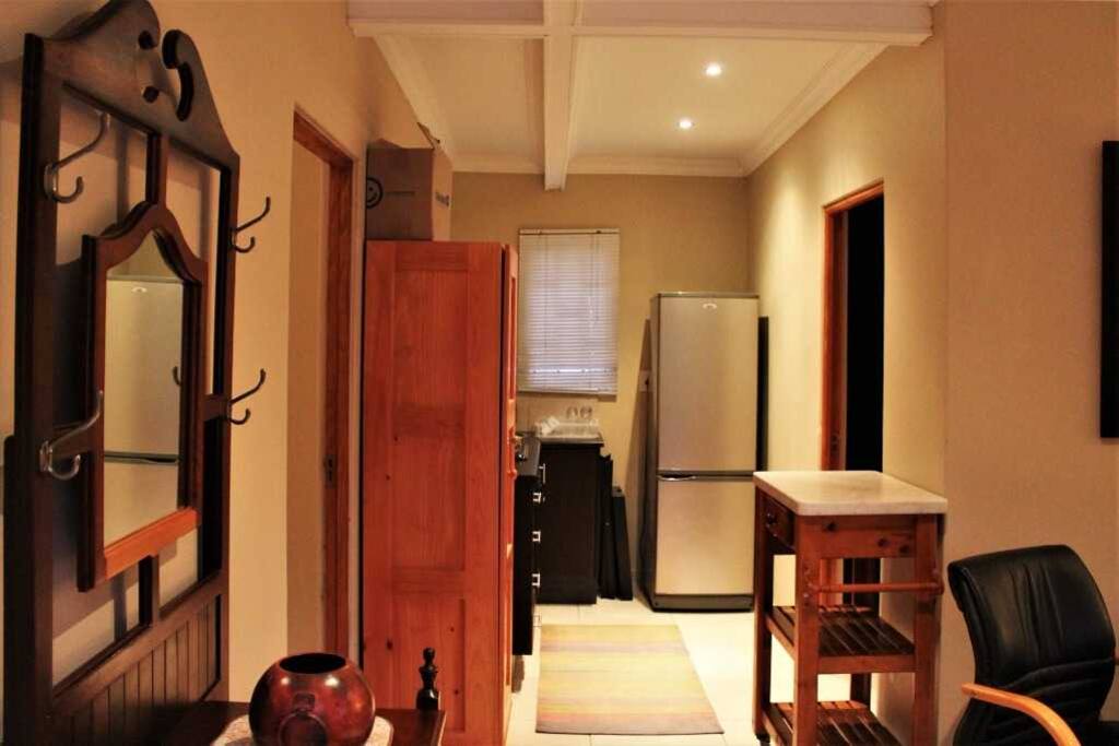 Open plan entry and kitchen
