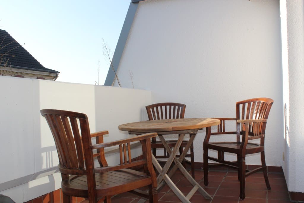 Dachterrasse mit Sitzmöglichkeit