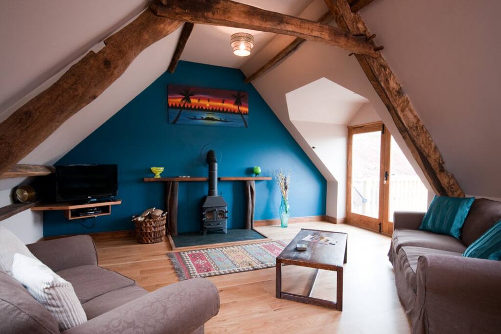 Upstairs sitting room access to decking