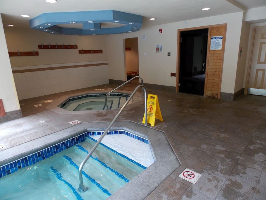 indoor pool and sauna