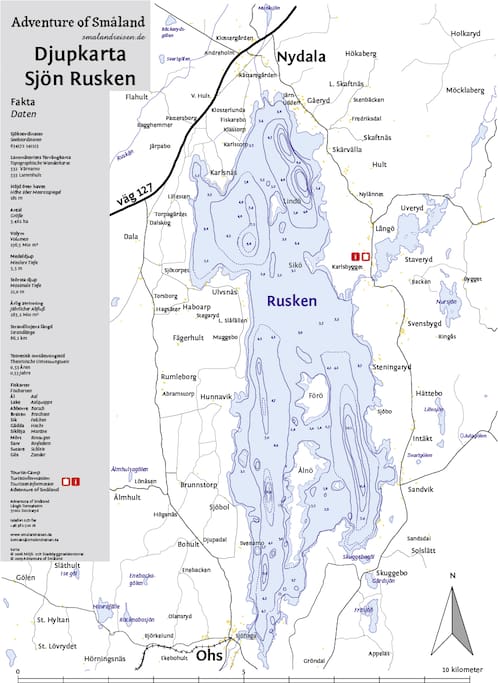 Tiefernkarte Ruskensee