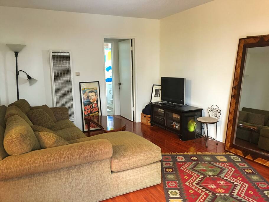 Another view of the Living Room, which leads into the bathroom and bedroom area.