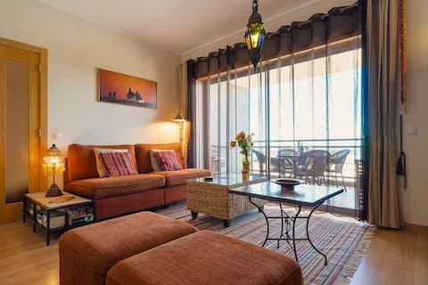 WATERFRONT:  open view over lagoon  from balcony