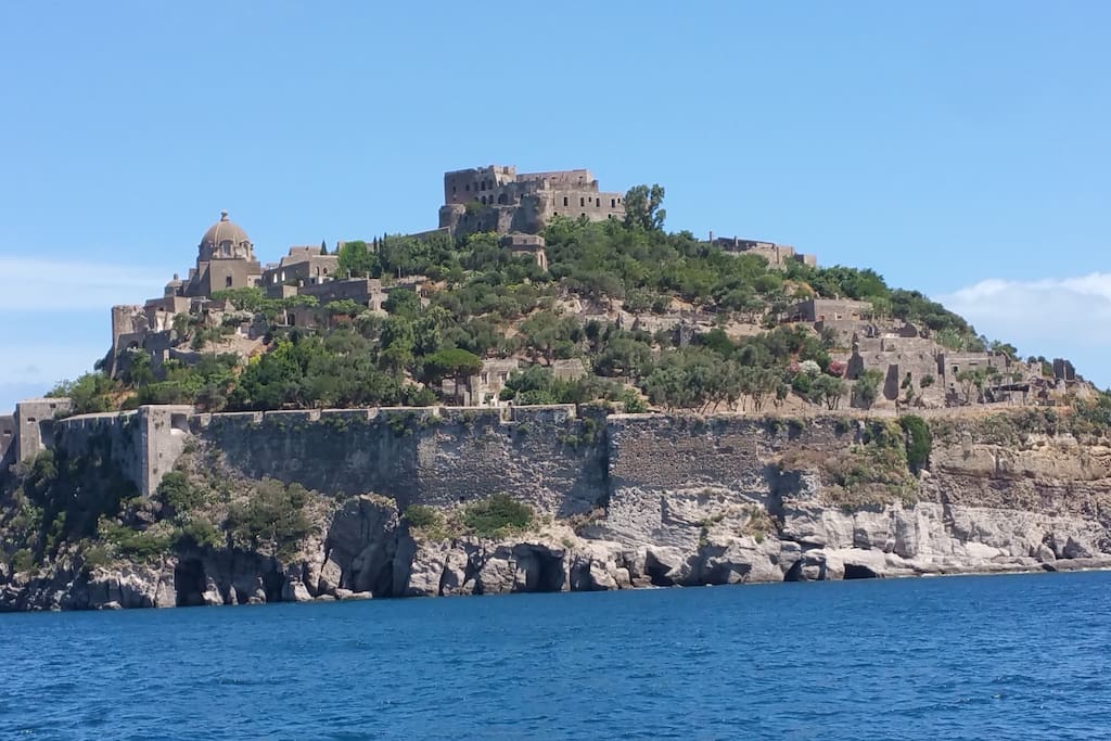 The Aragonese castle in Ischia Ponte