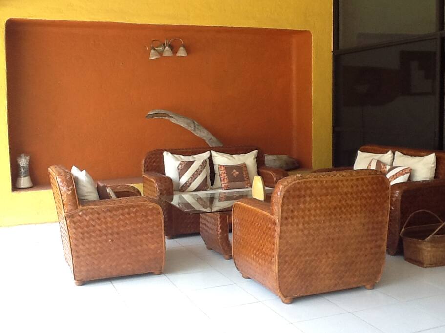 Sala exterior en terraza