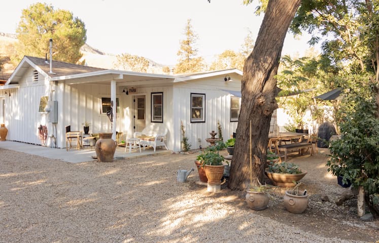 Malibu trail farmhouse retreat.