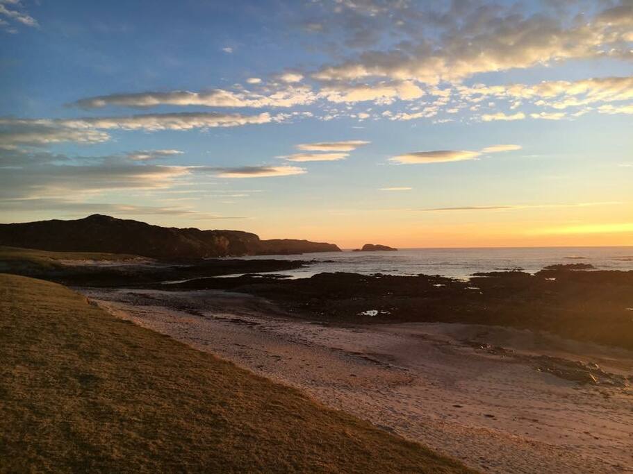 The Machair, a 5 minute walk from the campsite.