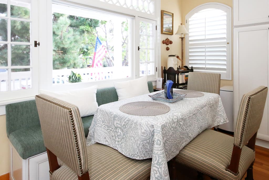 Breakfast nook.