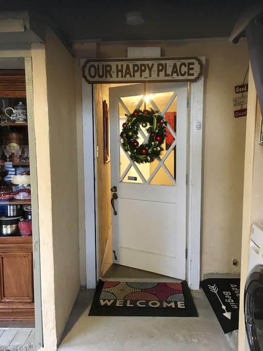 Private entrance to your room