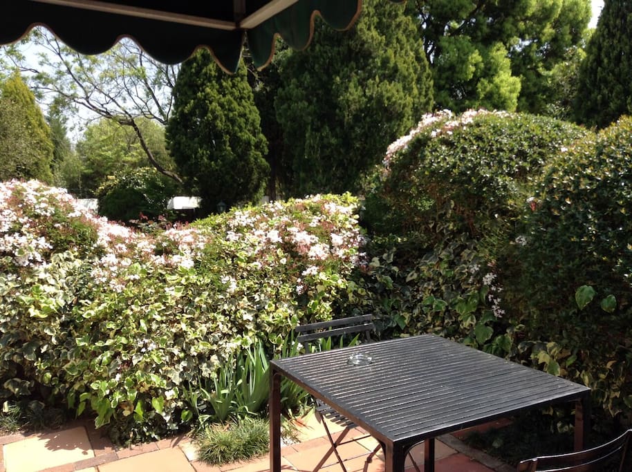 The Garden Room's private garden