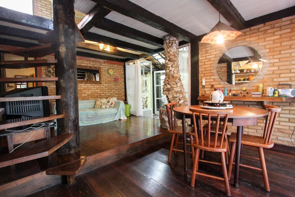 Sala com lareira
