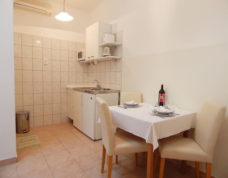 Kitchen with dining area
