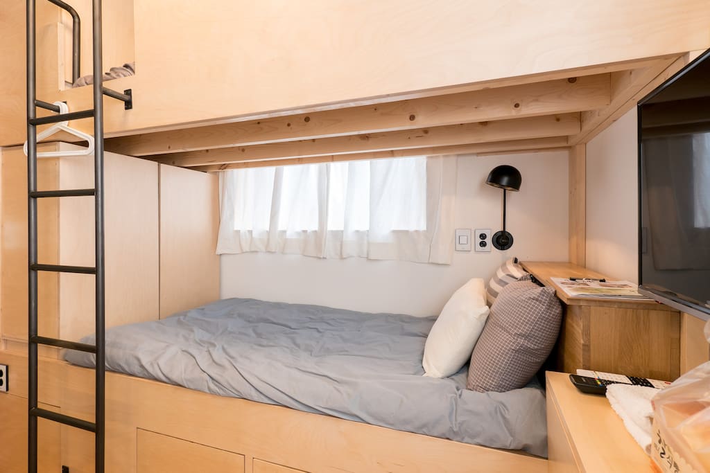 bunk bed with mordern interior