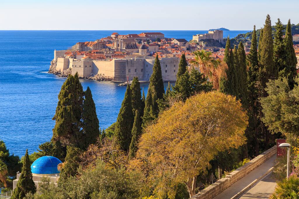 View of the Old town from the terrace