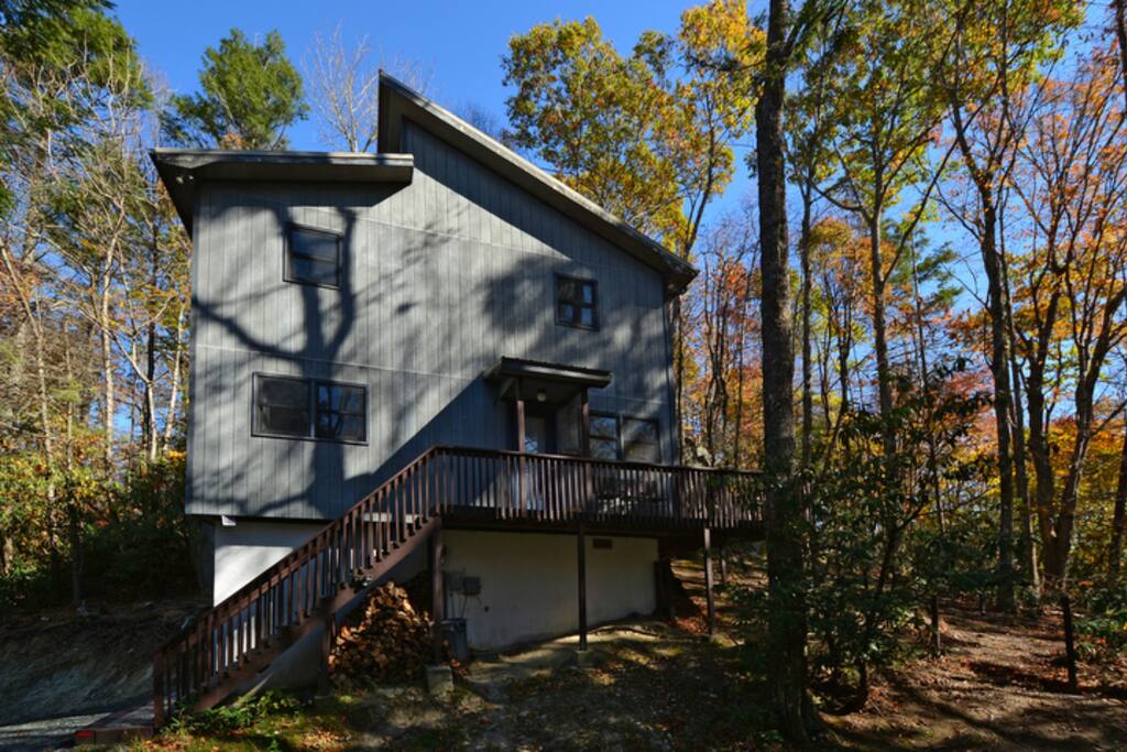 Guests are welcome to the wood and firepit located under the stairs.