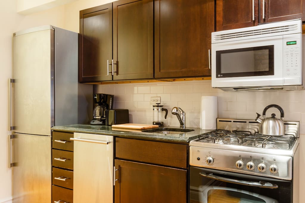 Our full service kitchen has everything you need during your stay.