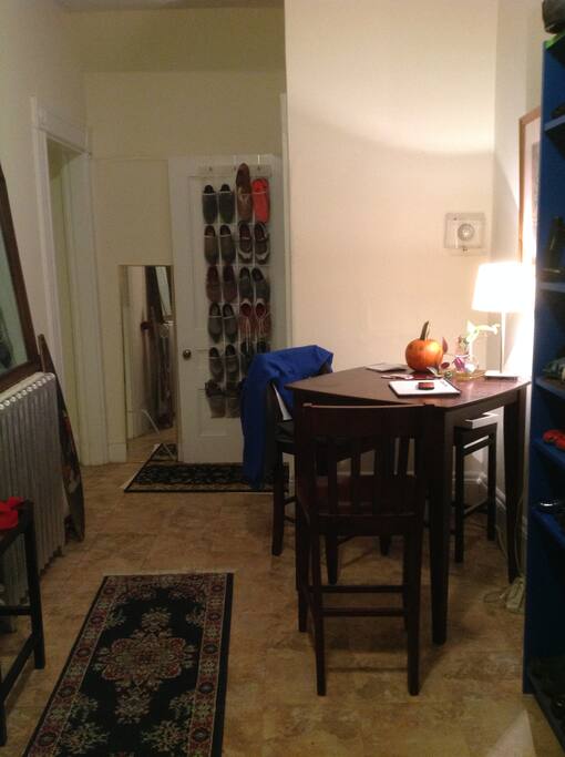 Dining area and entry way