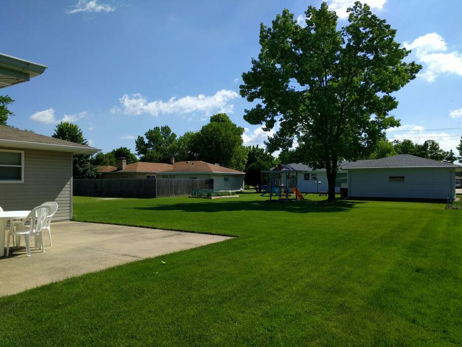Open backyard
