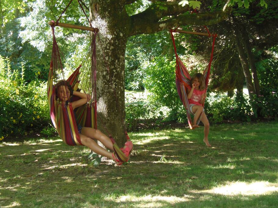 jardin hamacs