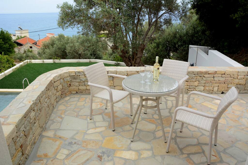 Table by the pool