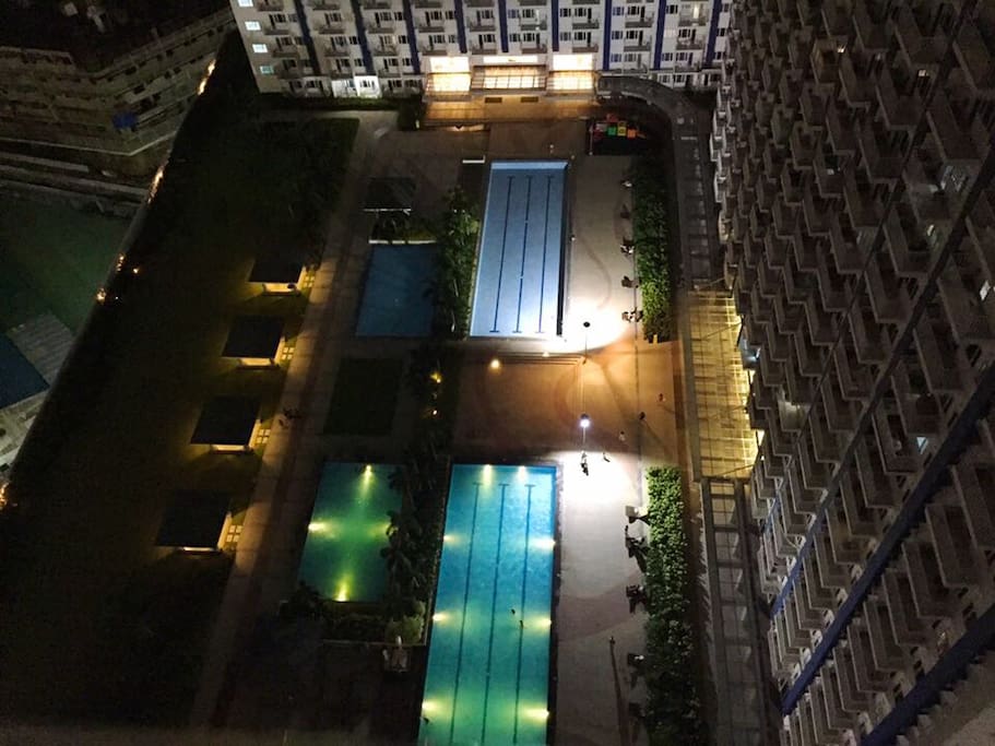 Amenities at night