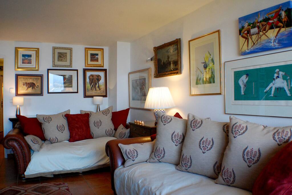 Salon avec vue lac