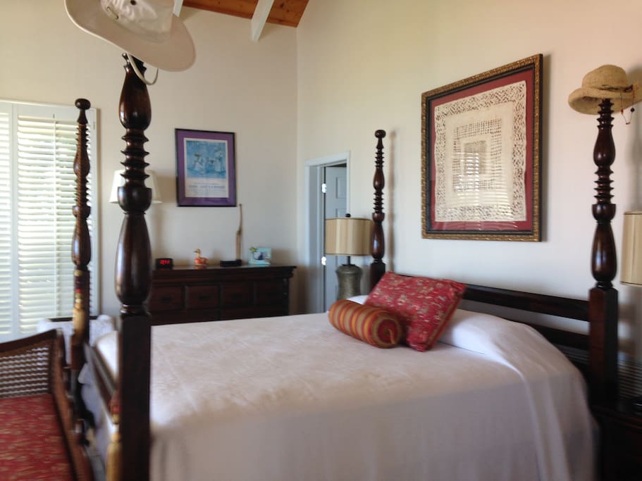 Bougainvillea Master Suite with adjoining private bath and views to Caribbean.