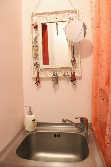Sink is in the bathroom