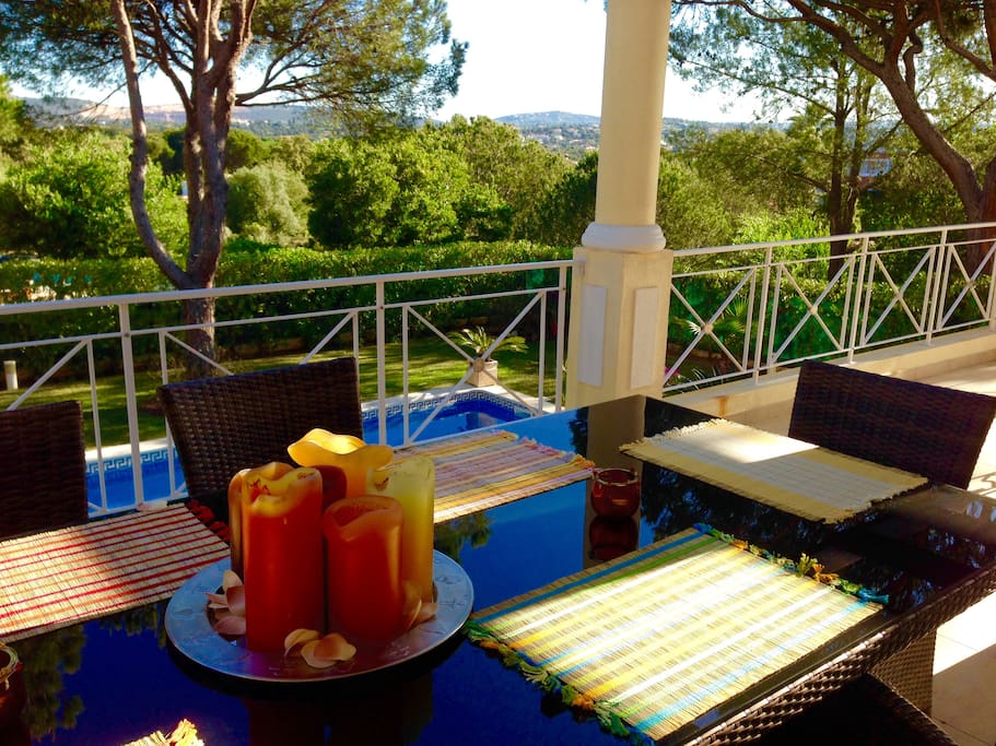 Outside dining area