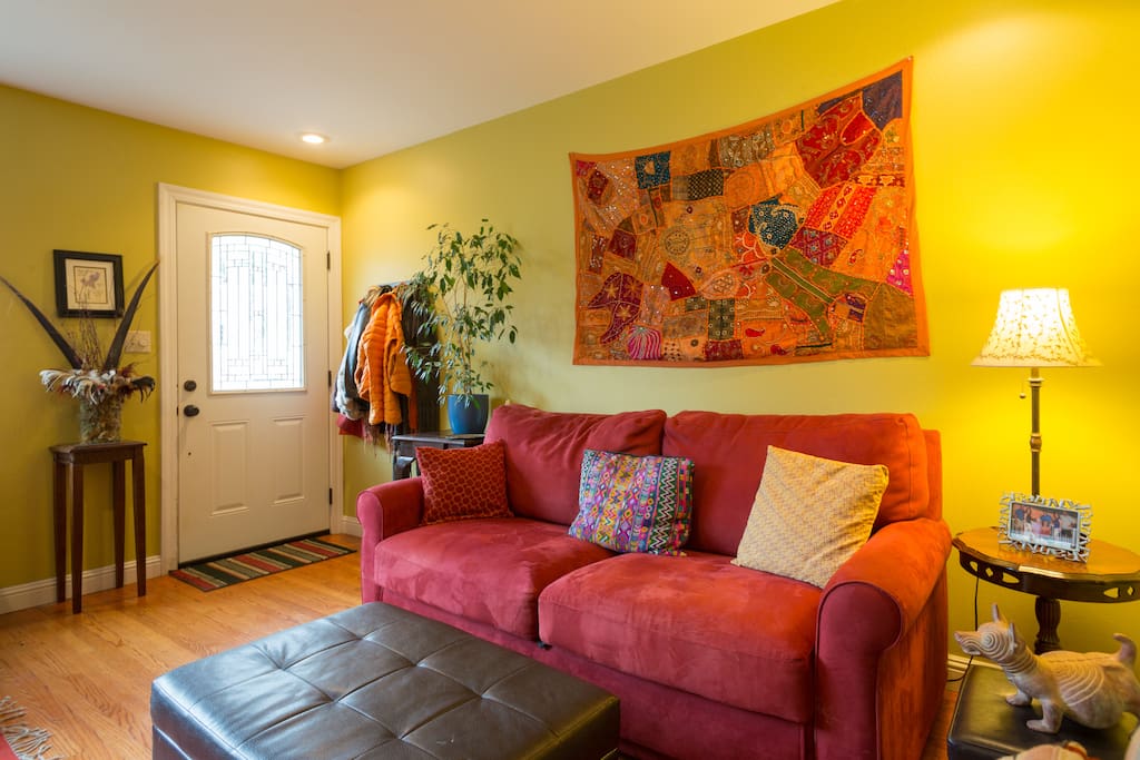 This Mexico-influenced home is warm and colorful!