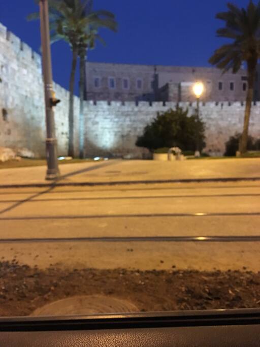 The old city is 10
Min drive by car or 15 min with the tram