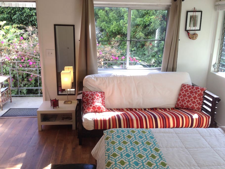 Natural California lit bungalow.