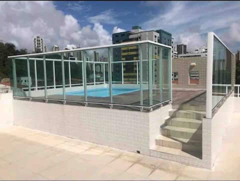 Top Airbnb: Lovely 2 bedroom apt 300m from the beach in João Pessoa