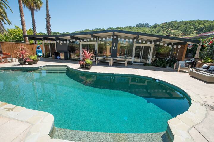 Mid Century Modern House Of Bamboo W Pool Hot Tub Villas For Rent In San Rafael California United States