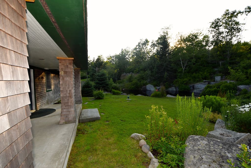 Front yard and porch area