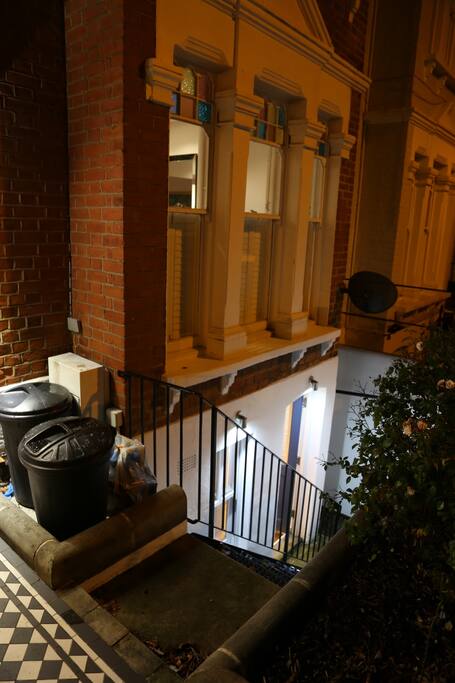 Your own front door off a really well-lit lightwell