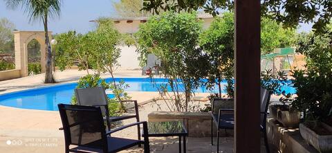 villa in the countryside with pool