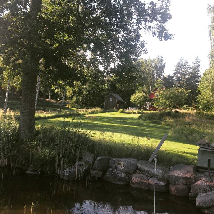 View at the house from beach
