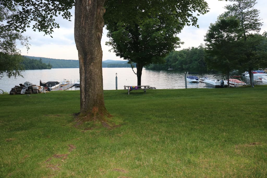 View of the lake from inside.