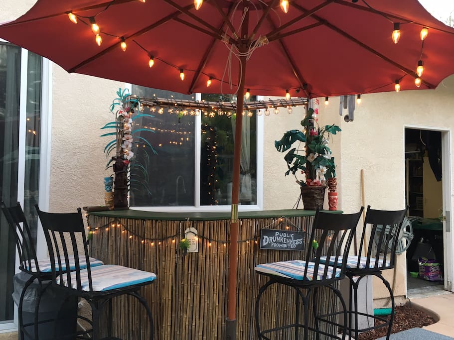 outdoor Tiki bar