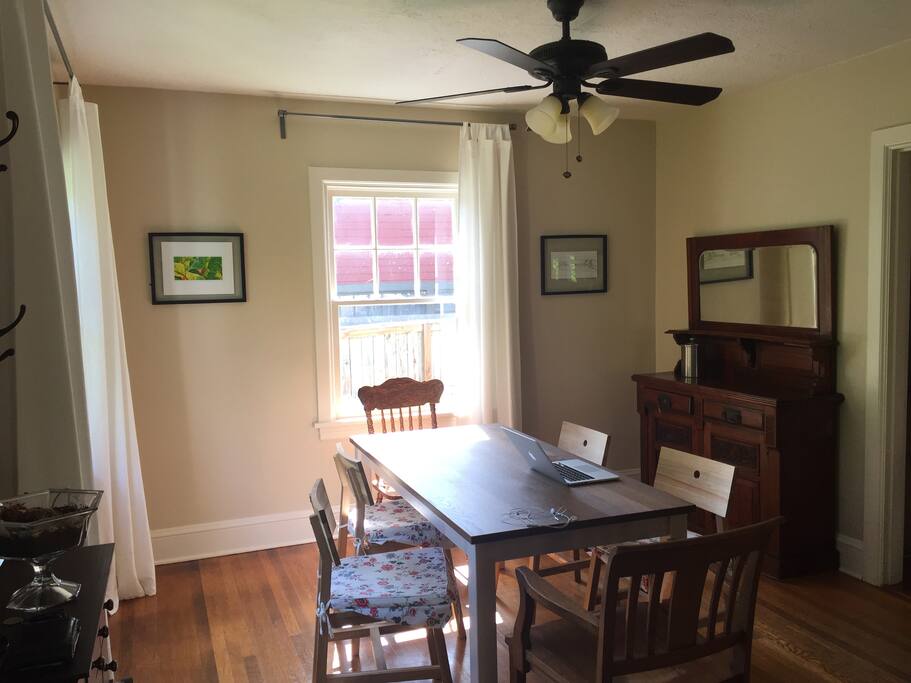 Our dining room is connected to the living room. See next photo