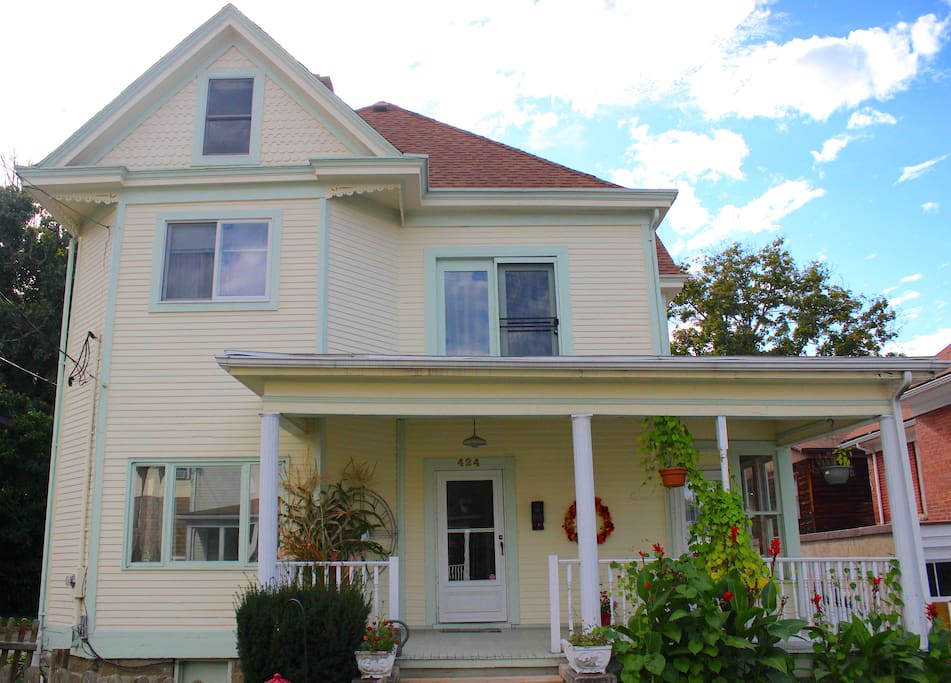 Front view of the home