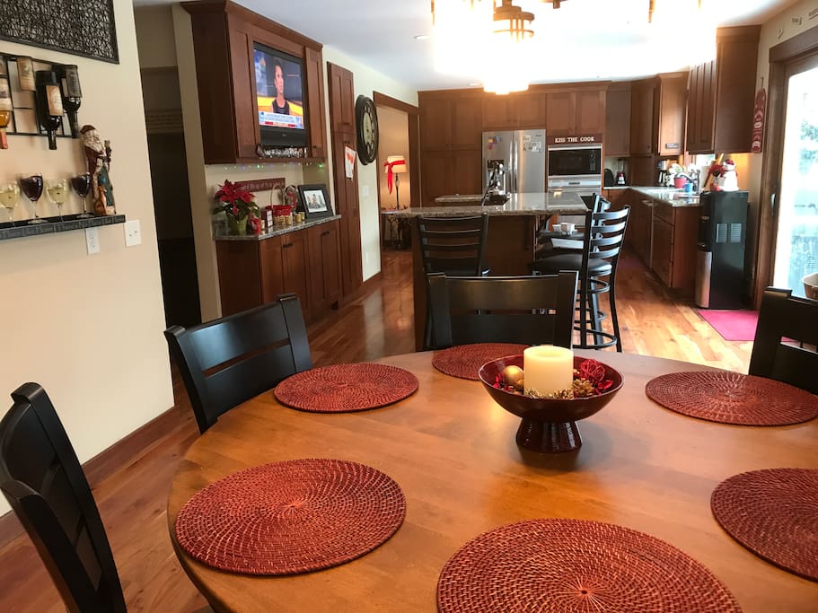 Dining Table at the far end- perfect entertaining area.