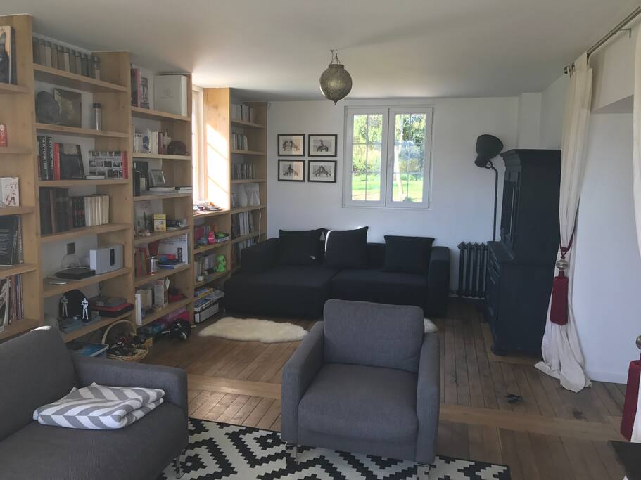 Salon-bibliothèque