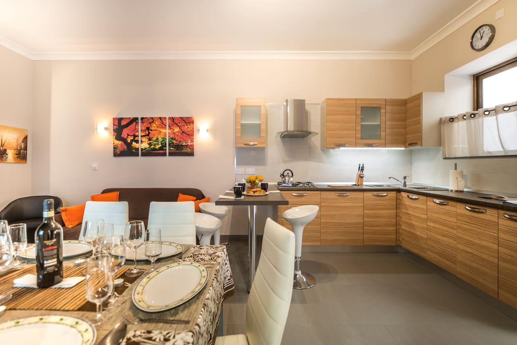 Dining Table + Kitchen
