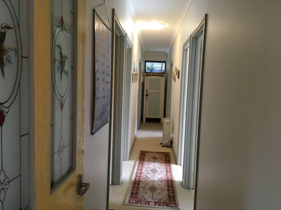 guest rooms off hallway
