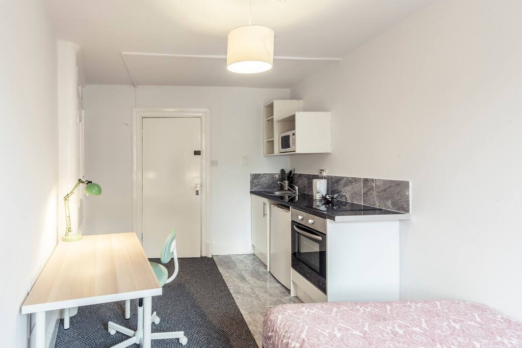 Our Studio facing the door