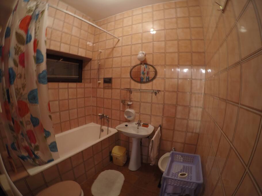 Kupatilo sa kadom wc soljom i bideom.