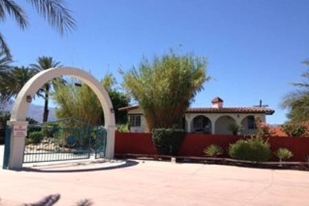 Entry to property with automatic gate