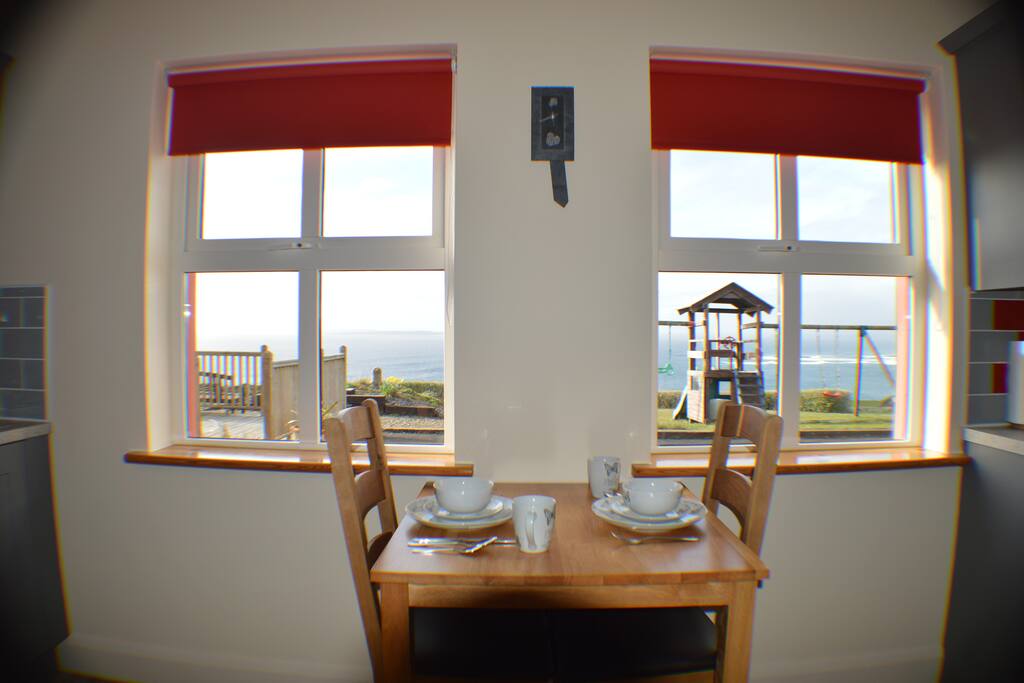 Stunning Sea Views from Dining Table